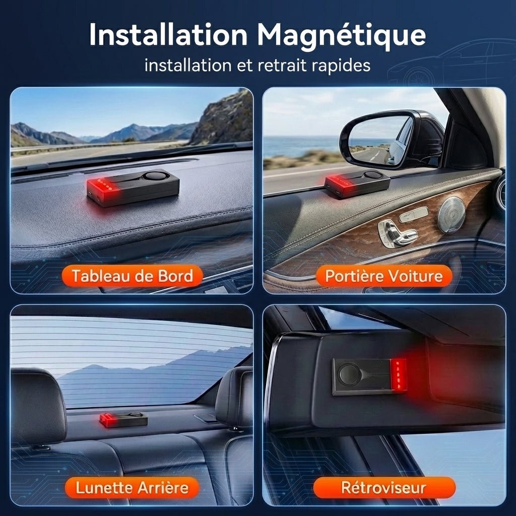 AlertMax™ - Alarme Voiture 108dB Sans Fil + Télécommande - Vilya Auto