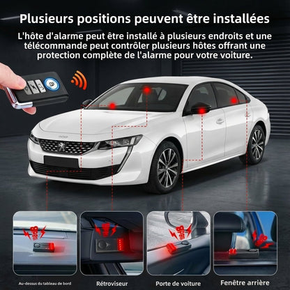 AlertMax™ - Alarme Voiture 108dB Sans Fil + Télécommande - Vilya Auto