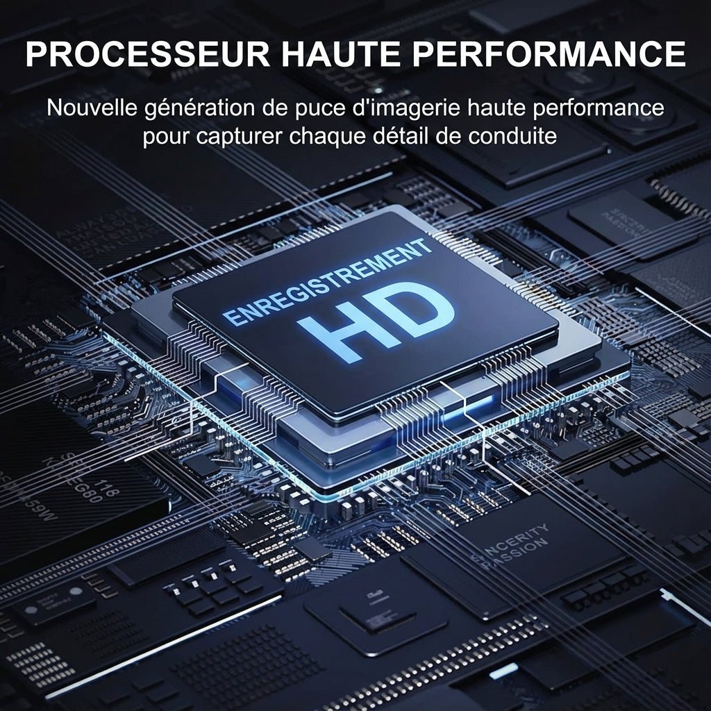 GuardCam™ - Dashcam 3 Caméras FULL HD 1080P Vision Nocturne - Vilya Auto