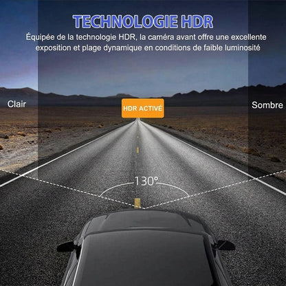 GuardCam™ - Dashcam 3 Caméras FULL HD 1080P Vision Nocturne - Vilya Auto