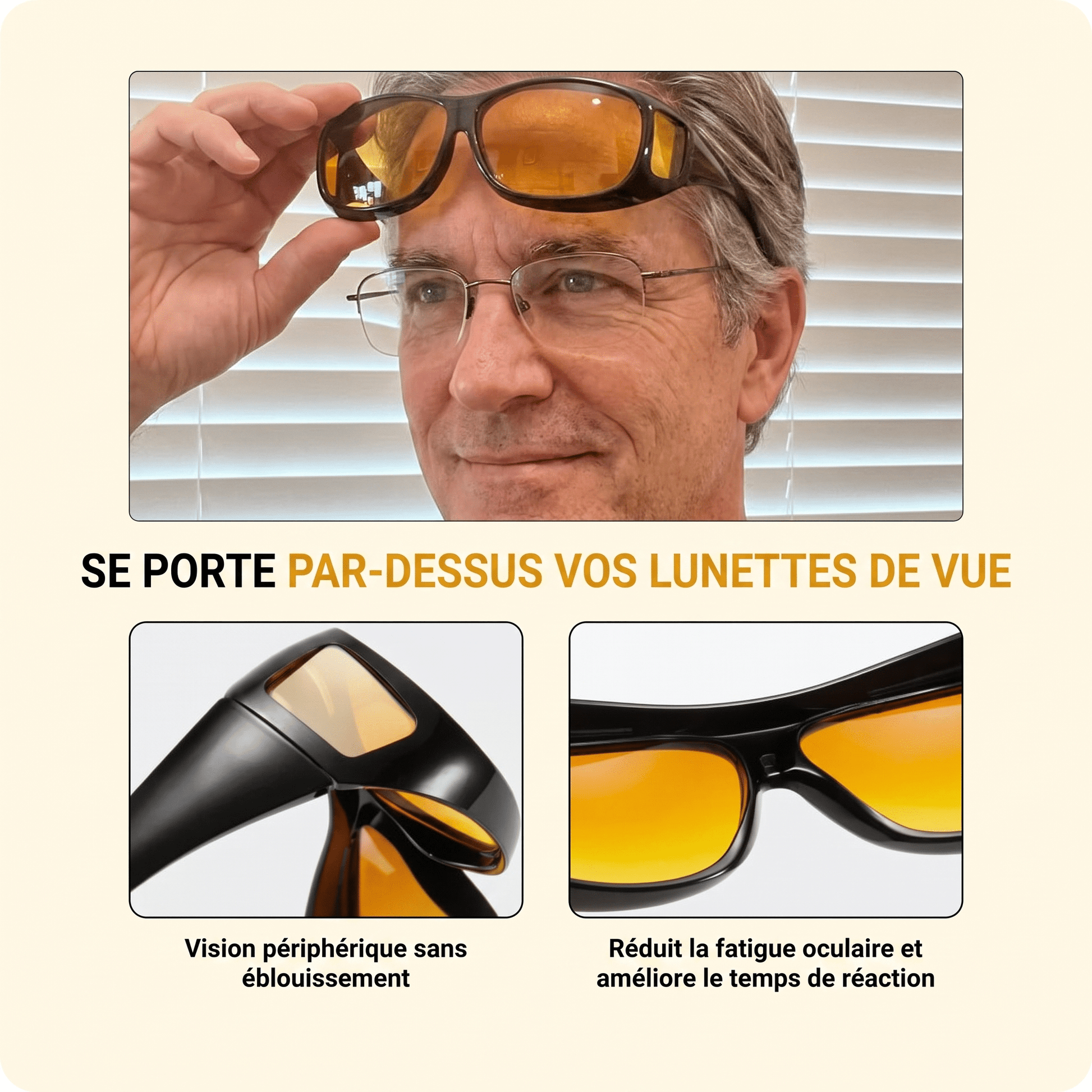 NightDrive™ — Lunettes Anti-Éblouissement - Vilya Auto