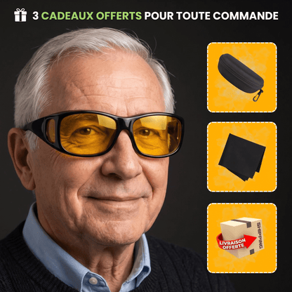 NightDrive™ — Lunettes Anti-Éblouissement - Vilya Auto