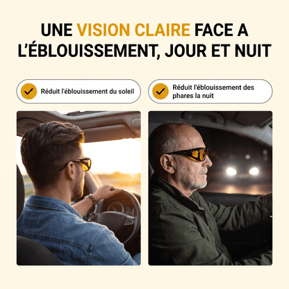 NightDrive™ — Lunettes Anti-Éblouissement - Vilya Auto