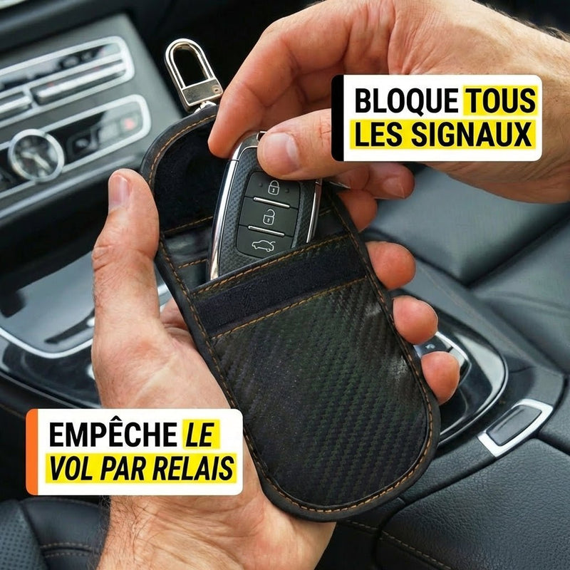 Pochette Faraday Anti - Piratage clés de voiture - Vilya Auto